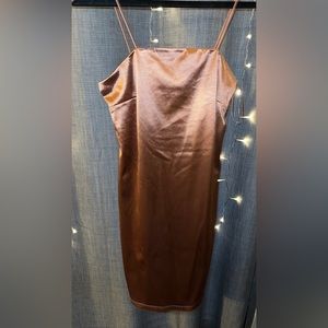 METALLIC MINI DRESS
